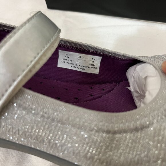 Hush Puppies Girls Reese Sport Sneaker Silver Size 5.5 - Picture 7 of 7